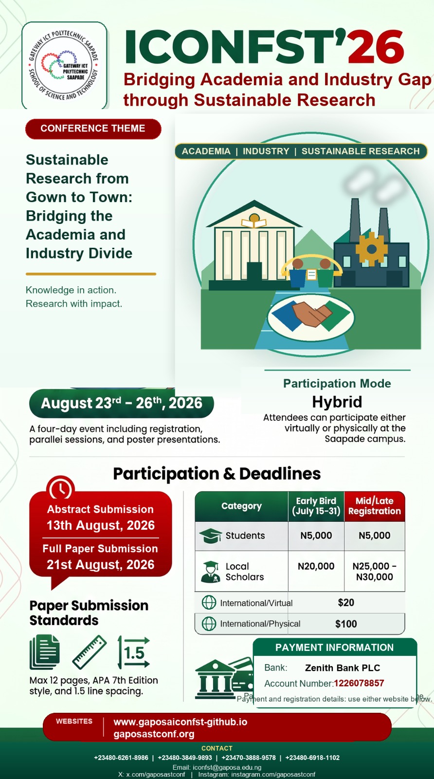ICONFST'26 official conference flier